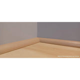 DuraDecor Classy Chic Metro Grey 0.75 in. T x 0.75 in. W x 94 in. L Quarter Round Molding
