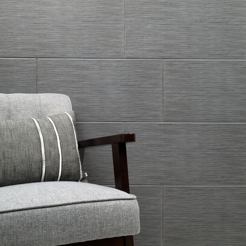 MSI Metro Gris 12 in. x 24 in. Matte Porcelain Floor and Wall Tile (16 sq. ft. per case)