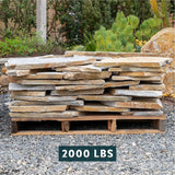 Southwest Boulder & Stone 12 in. x 12 in. x 2 in. 30 sq. ft. Mexican Rose Natural Flagstone for Landscape, Gardens and Pathways