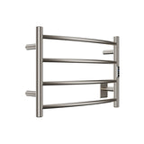 ANZZI Glow 4-Bar Electric Towel Warmer, Brushed Nickel, 23.5 x 5.5 x 16.5 in