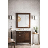 James Martin Vanities Addison 36" Rectangular Wall Mirror - Mid-Century Acacia