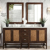 James Martin Vanities Addison 48" Rectangular Wall Mirror in Glossy White