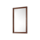 James Martin Vanities Glenbrooke 26" x 40" Mid-Century Walnut Vanity Mirror