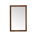 James Martin Vanities Glenbrooke 26" x 40" Mid-Century Walnut Vanity Mirror