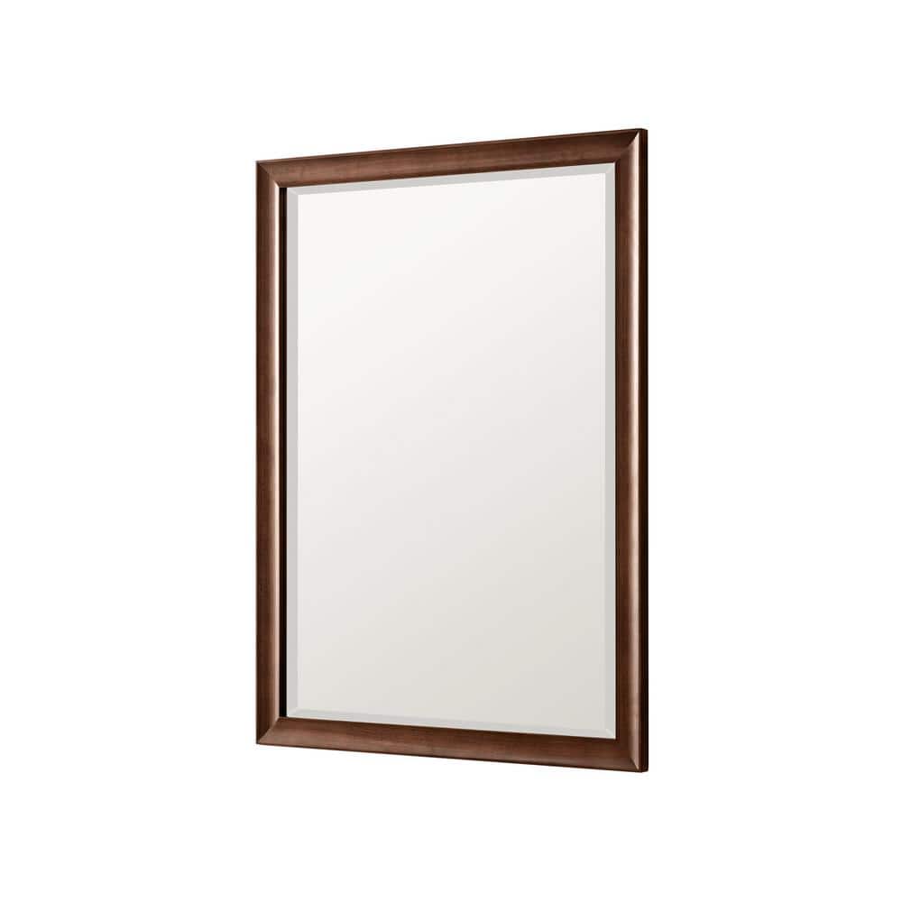 James Martin Vanities Glenbrooke 30" x 40" Mid-Century Walnut Vanity Mirror