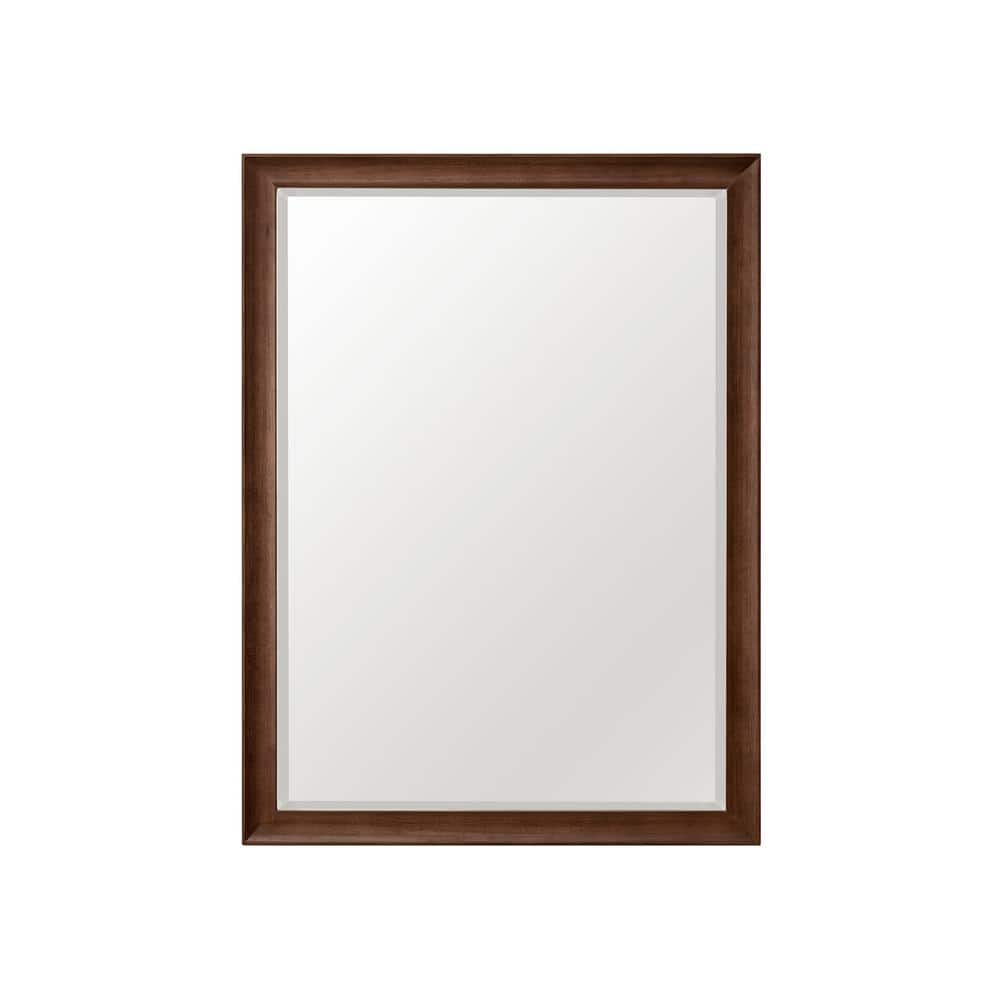 James Martin Vanities Glenbrooke 30" x 40" Mid-Century Walnut Vanity Mirror