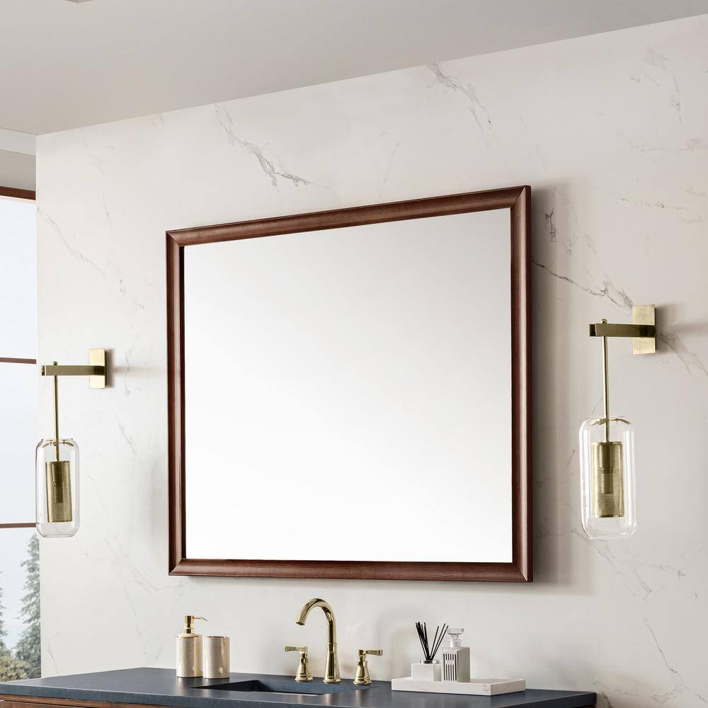 James Martin Vanities Glenbrook 48" Mid-Century Walnut Vanity Mirror