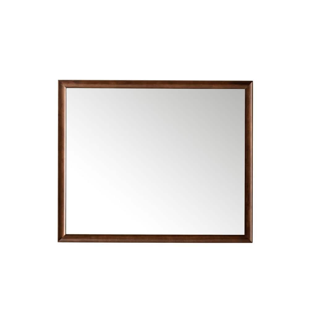James Martin Vanities Glenbrook 48" Mid-Century Walnut Vanity Mirror