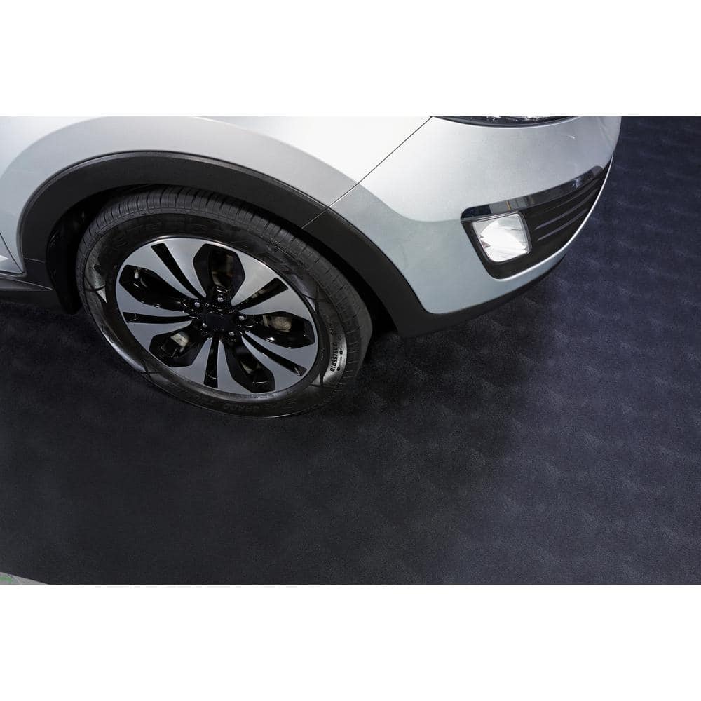 G-Floor Levant 7.5 ft. x 17 ft. Midnight Black Vinyl Universal Flooring