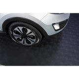G-Floor Levant 7.5 ft. x 17 ft. Midnight Black Vinyl Universal Flooring