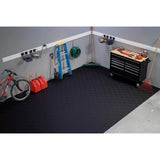 G-Floor Levant 8.5 ft. x 22 ft. Midnight Black Vinyl Universal Flooring