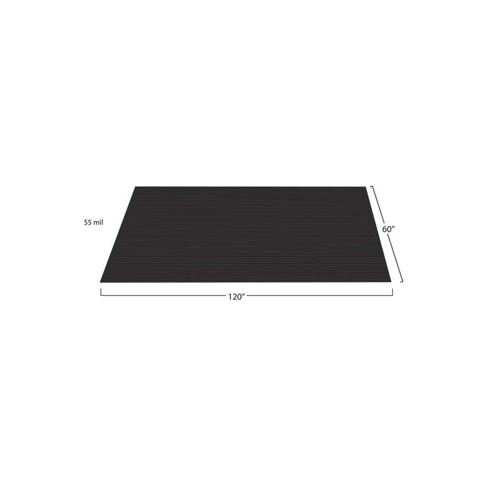 G-Floor Rib 5 ft. x 10 ft. Midnight Black Vinyl Garage Flooring Cover and Protector