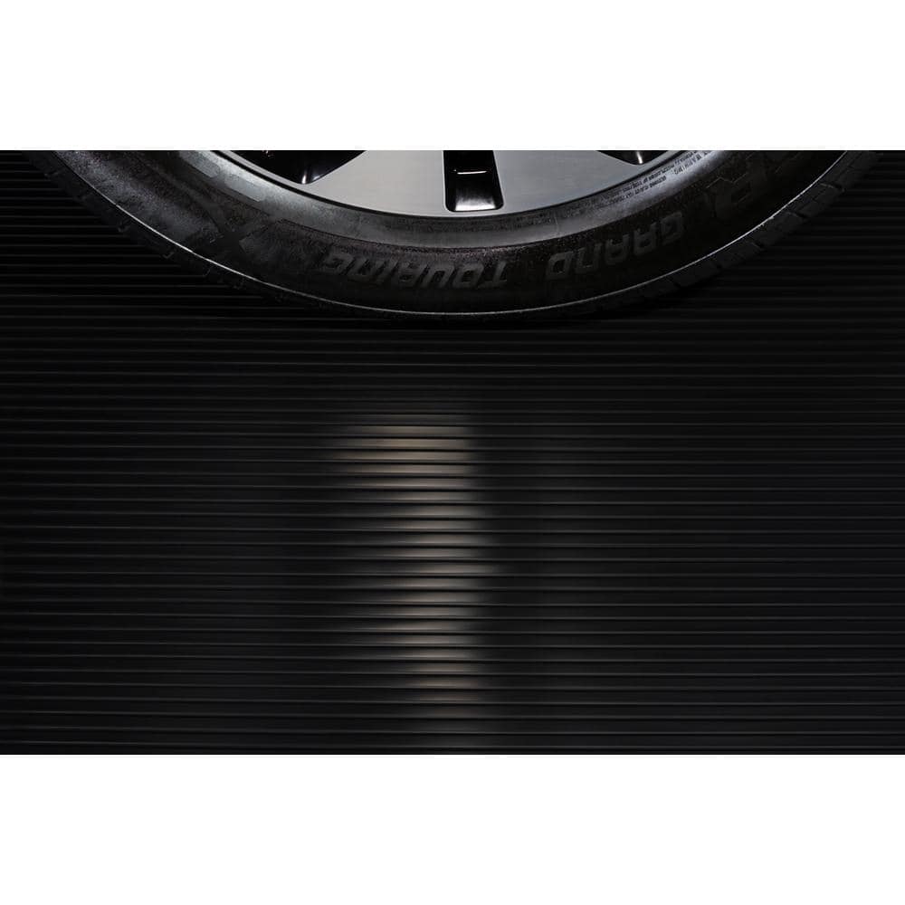 G-Floor Rib 5 ft. x 10 ft. Midnight Black Vinyl Garage Flooring Cover and Protector