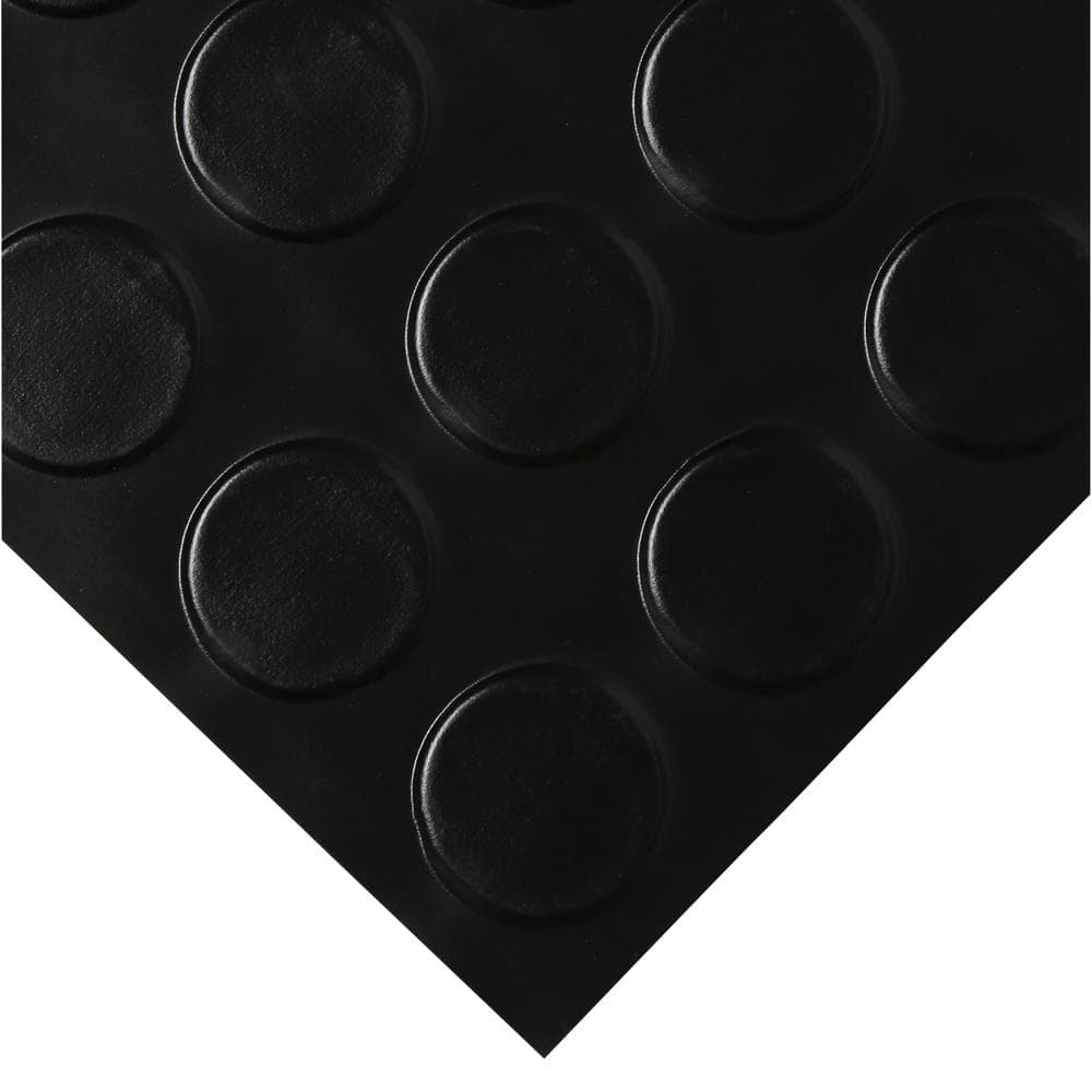 G-Floor Coin 10 ft. x 24 ft. Midnight Black Commercial Grade Vinyl Garage Flooring Cover and Protector