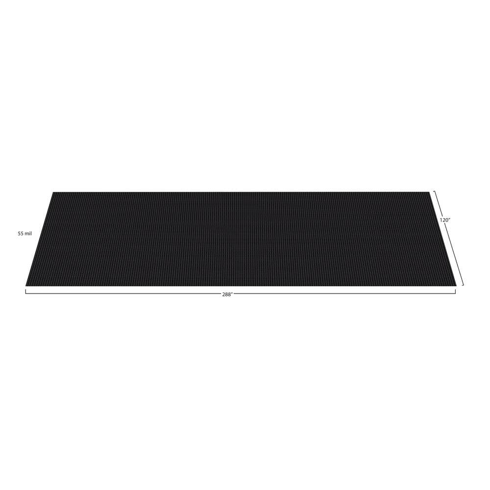 G-Floor Coin 10 ft. x 24 ft. Midnight Black Commercial Grade Vinyl Garage Flooring Cover and Protector