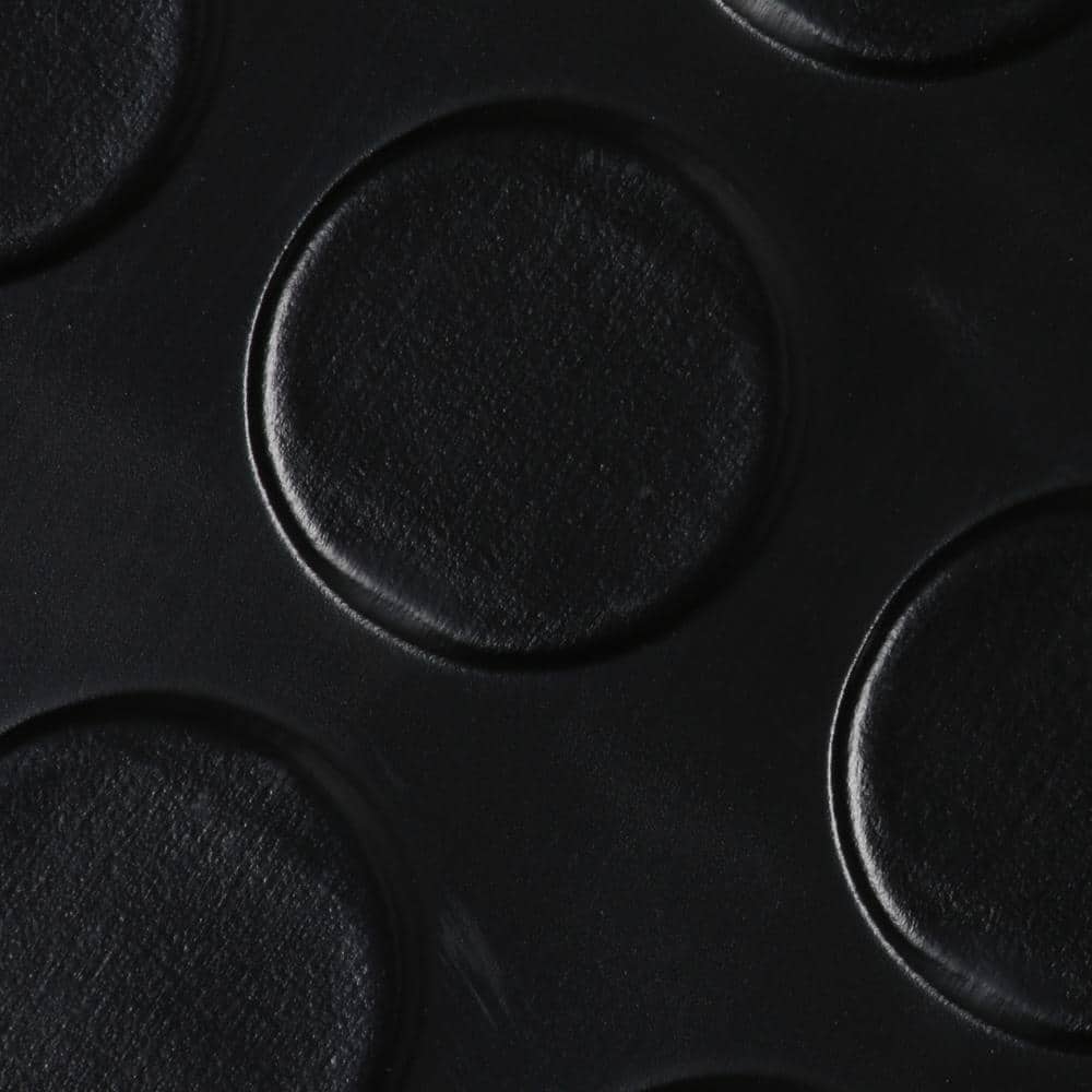 G-Floor Coin 10 ft. x 24 ft. Midnight Black Commercial Grade Vinyl Garage Flooring Cover and Protector