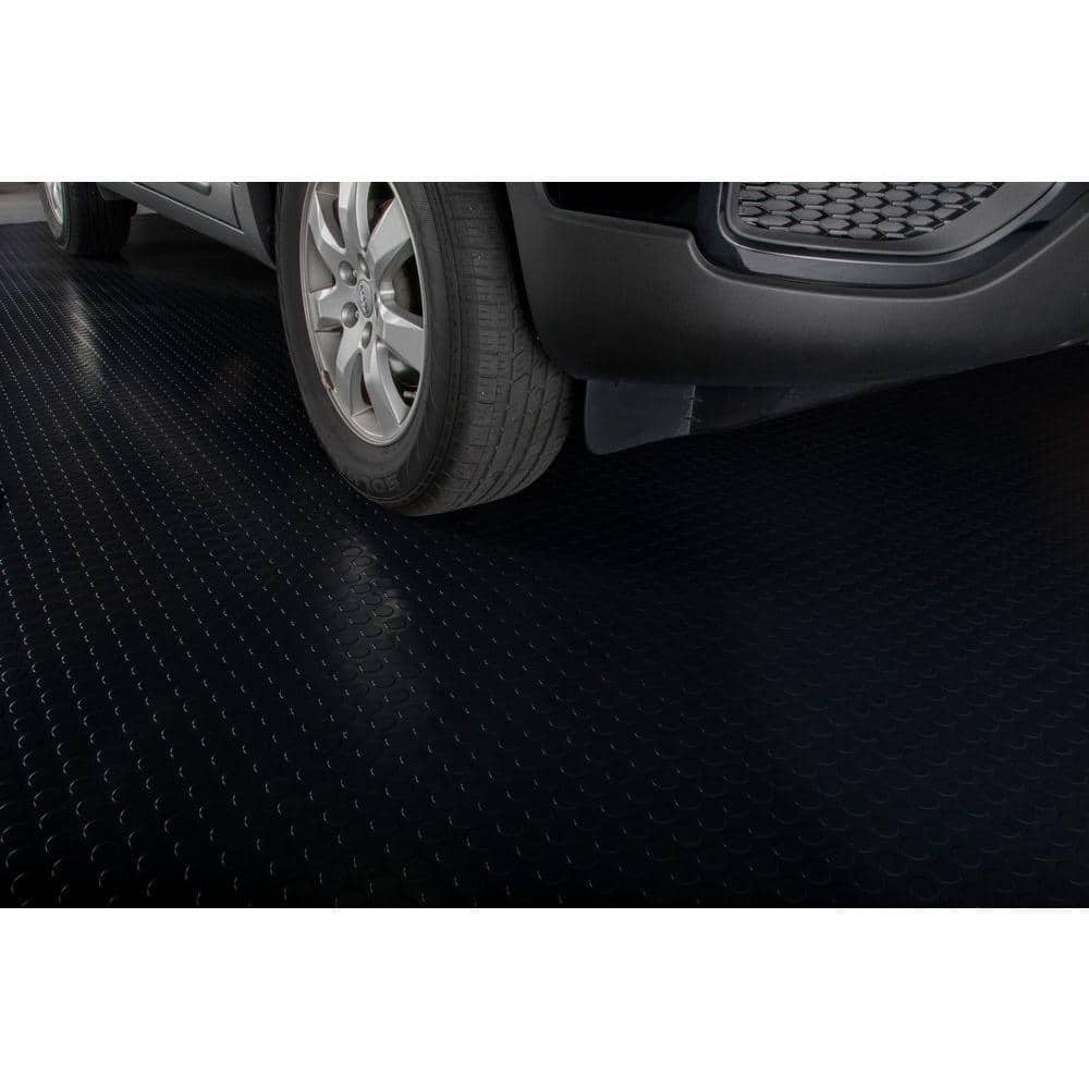 G-Floor Coin 10 ft. x 24 ft. Midnight Black Commercial Grade Vinyl Garage Flooring Cover and Protector