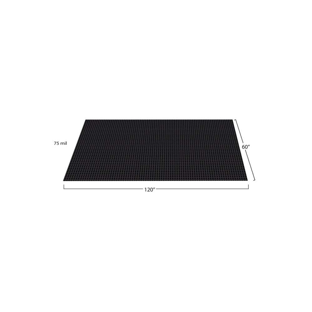 G-Floor Coin 5 ft. x 10 ft. Midnight Black Commercial Grade Vinyl Garage Flooring Cover and Protector