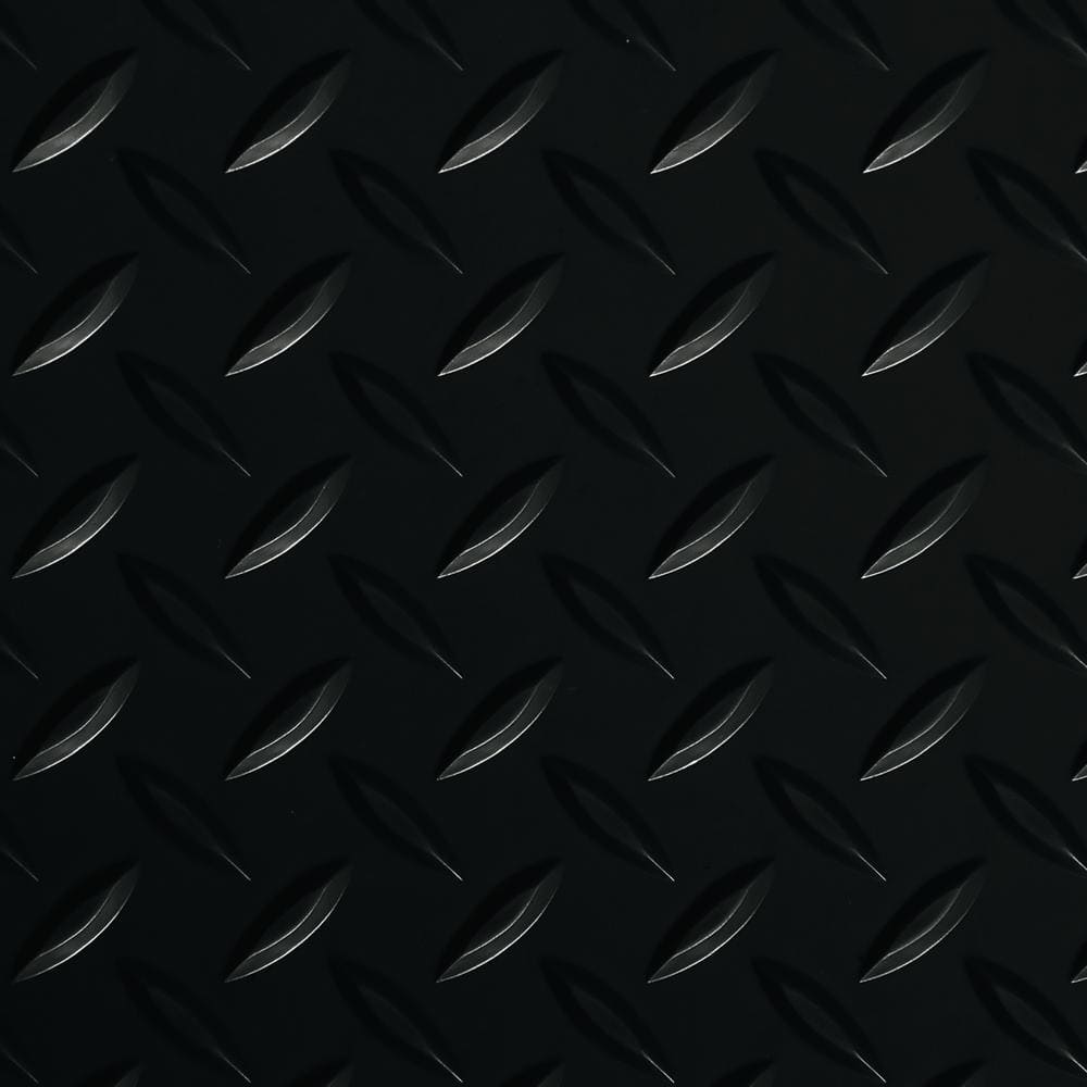 G-Floor Diamond Tread 10 ft. x 24 ft. Midnight Black Commercial Grade Vinyl Garage Flooring Cover and Protector