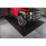 G-Floor Diamond Tread 10 ft. x 24 ft. Midnight Black Commercial Grade Vinyl Garage Flooring Cover and Protector