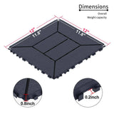 WRIGHTMASTER 1ft. x 1ft. Quick Deck Polypropylene Interlocking Deck Tile in Midnight Blue-1 (44 sq. ft. per Box)