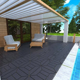 WRIGHTMASTER 1ft. x 1ft. Quick Deck Polypropylene Interlocking Deck Tile in Midnight Blue-1 (44 sq. ft. per Box)
