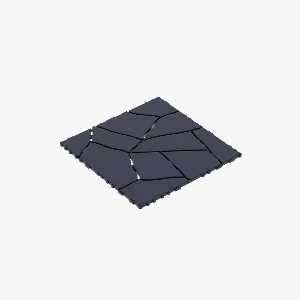 WRIGHTMASTER 1ft. x 1ft. Quick Deck Polypropylene Interlocking Deck Tile in Brown-3 (44 sq. ft. per Box)