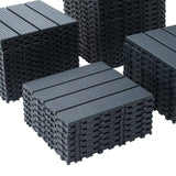 WRIGHTMASTER 1ft. x 1ft. Quick Deck Plastic & Polypropylene Interlocking Deck Tile in Midnight Blue-8 (44 sq. ft. per Box)
