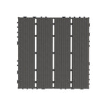 WRIGHTMASTER 1ft. x 1ft. Quick Deck Plastic & Polypropylene Interlocking Deck Tile in Midnight Blue-8 (44 sq. ft. per Box)