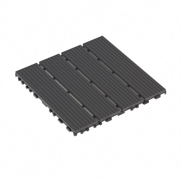 WRIGHTMASTER 1ft. x 1ft. Quick Deck Plastic & Polypropylene Interlocking Deck Tile in Midnight Blue-8 (44 sq. ft. per Box)