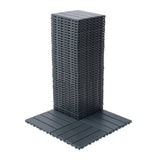 WRIGHTMASTER 1ft. x 1ft. Quick Deck Plastic & Polypropylene Interlocking Deck Tile in Midnight Blue-8 (44 sq. ft. per Box)