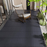 WRIGHTMASTER 1ft. x 1ft. Quick Deck Polypropylene Interlocking Deck Tile in Midnight Blue (48 sq. ft. per Box)