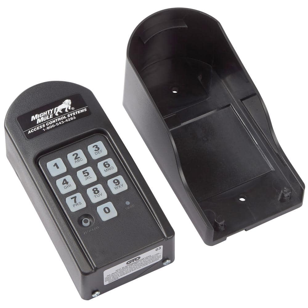 Mighty Mule Digital Keypad and Mounting Post Kit for Gate Openers