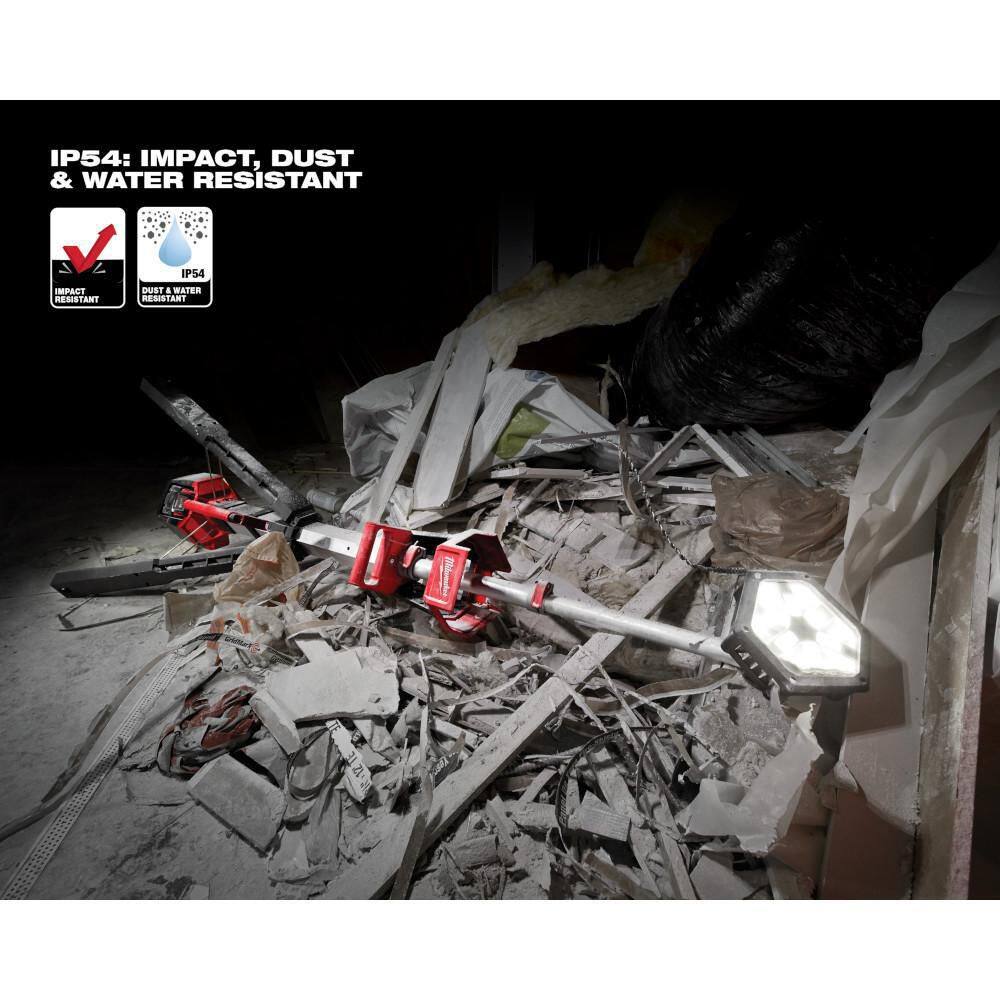 Milwaukee M18 18-Volt Cordless ROCKET Tower Light + 21° Framing Nailer Kit with Two 6.0Ah HIGH OUTPUT Batteries