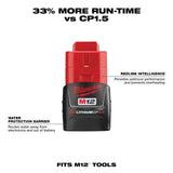 Milwaukee M12 12V Lithium-Ion Cordless PACKOUT Flood Light with USB Charging and M12 XC 4.0 Ah Battery Pack