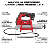 Milwaukee M12 12-Volt Lithium-Ion Cordless Grease Gun Kit with 4.0 Ah Battery, Charger and Bag