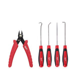 Milwaukee 4.75 in. Mini Flush Cutting Pliers + 4-Piece Hook & Pick Set (5-Piece)