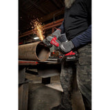 Milwaukee M18 FUEL 18-Volt Lithium-Ion Brushless 4-1/2 in./5 in. Angle Grinder Kit, Paddle Switch No-Lock with 4-1/2 in. Diamond Blade