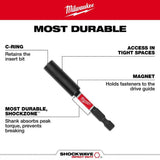 Milwaukee SHOCKWAVE Impact Duty 6 in. Magnetic Bit Holder, 1/4 in. Hex