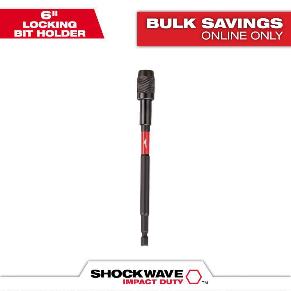 Milwaukee SHOCKWAVE Impact Duty 6 in. Magnetic Locking Bit Holder (48-32-4532)