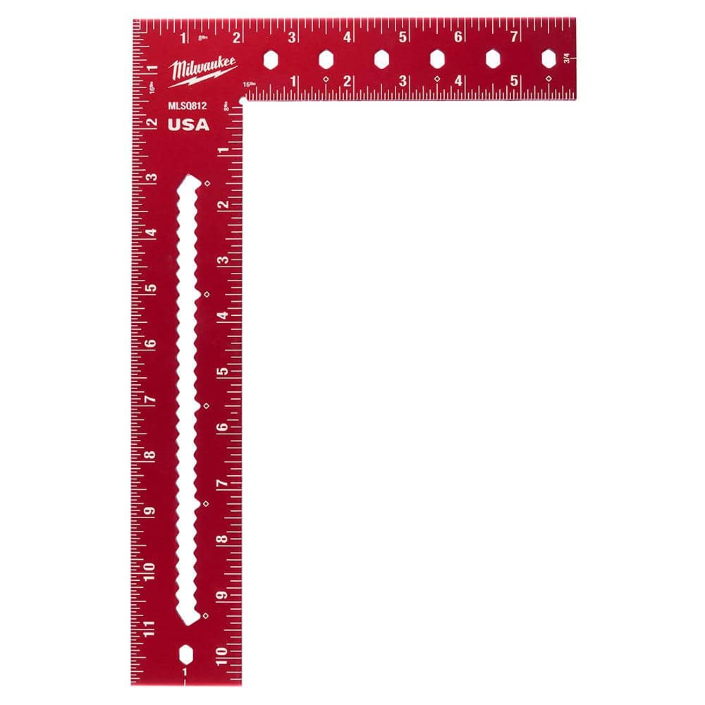 Milwaukee 8 in. x 12 in. Framing Square - Durable Aluminum