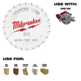 Milwaukee 6-1/2 in. x 40-Tooth Fine Finish Circular Saw Blade (2-Pack)