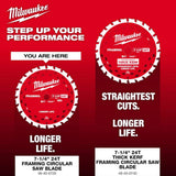 Milwaukee 7-1/4 in. x 24-Tooth Carbide Framing Circular Saw Blade, 5/8 in. Arbor