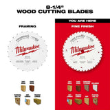 Milwaukee 8-1/4 in. x 40-Tooth Fine Finish Circular Saw Blade (2-Pack)