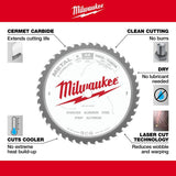 Milwaukee 8 in. x 42-Tooth Carbide Metal & Stainless Cutting Circular Saw Blade, 5/8 in. Arbor