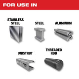 Milwaukee 8 in. x 42-Tooth Carbide Metal & Stainless Cutting Circular Saw Blade, 5/8 in. Arbor