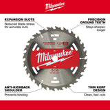 Milwaukee 7-1/4 in. x 24-Tooth Framing Circular Saw Blade (2-Pack)