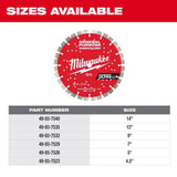 Milwaukee 4.5 in. Ultra Segmented General-Purpose Diamond Blade, 7/8"–20mm–5/8" Arbor