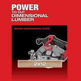 Milwaukee M12 FUEL 12-Volt Brushless Cordless 5-3/8 in. Circular Saw Kit with 4.0Ah Battery, Charger and Tool Bag