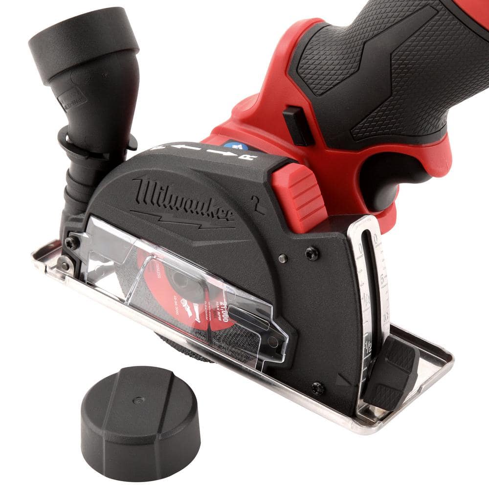 Milwaukee M12 FUEL 12V 3 in. Lithium-Ion Brushless Cordless Cut-Off Saw (Tool-Only) with 3 in. Diamond Tile Blades (2-Pack)